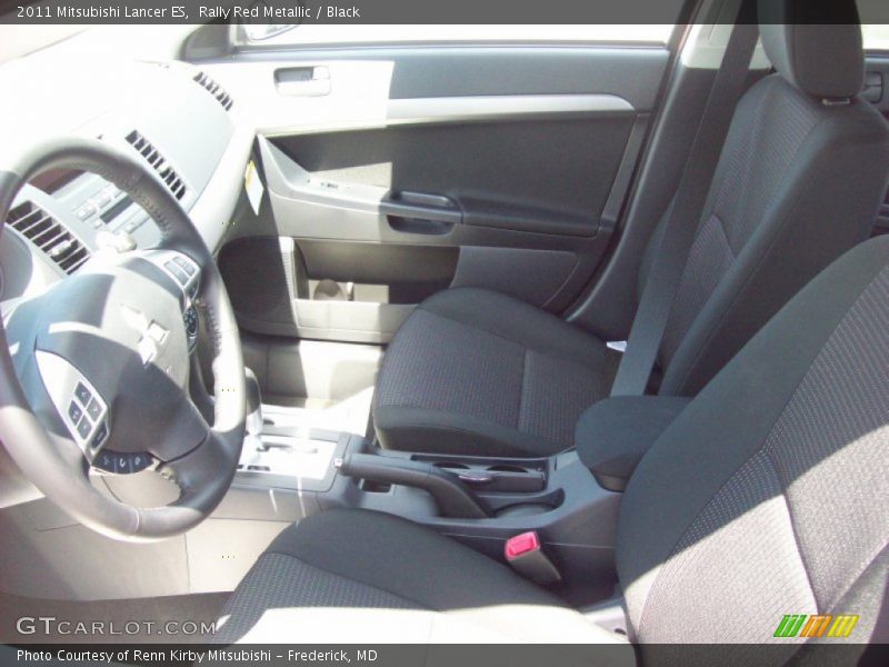 Rally Red Metallic / Black 2011 Mitsubishi Lancer ES