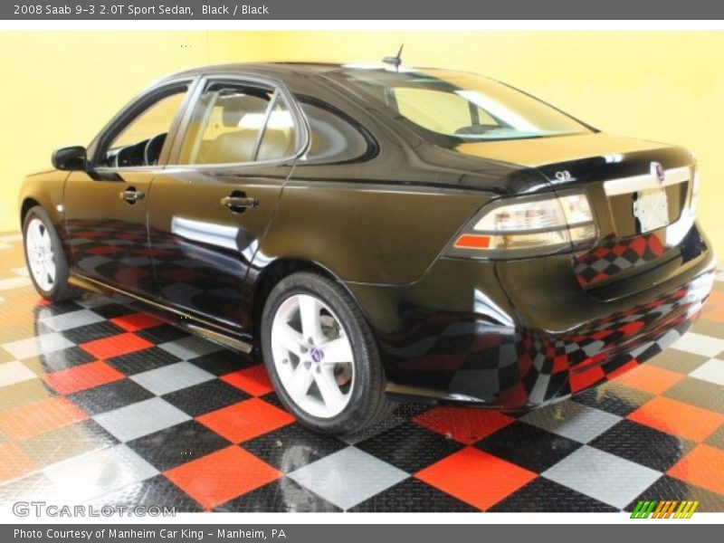 Black / Black 2008 Saab 9-3 2.0T Sport Sedan