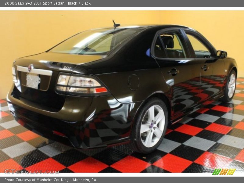 Black / Black 2008 Saab 9-3 2.0T Sport Sedan
