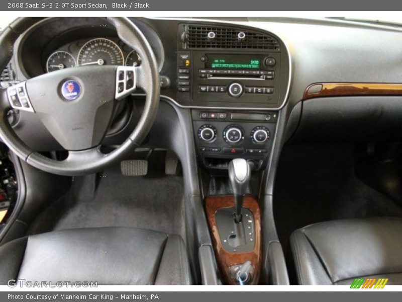 Black / Black 2008 Saab 9-3 2.0T Sport Sedan