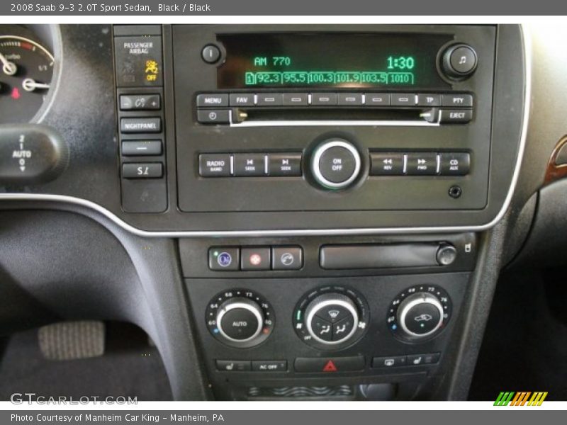 Black / Black 2008 Saab 9-3 2.0T Sport Sedan