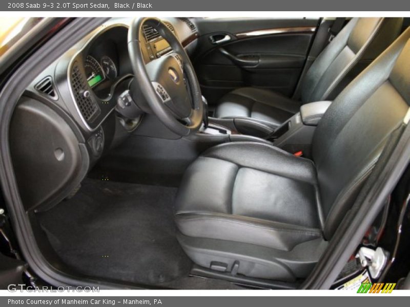 Black / Black 2008 Saab 9-3 2.0T Sport Sedan