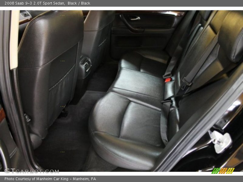 Black / Black 2008 Saab 9-3 2.0T Sport Sedan