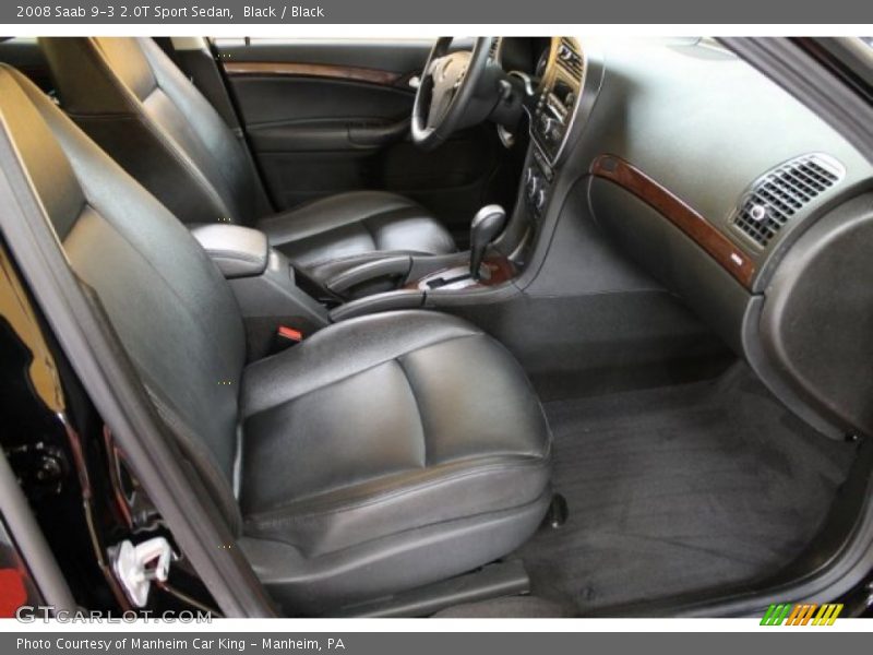 Black / Black 2008 Saab 9-3 2.0T Sport Sedan