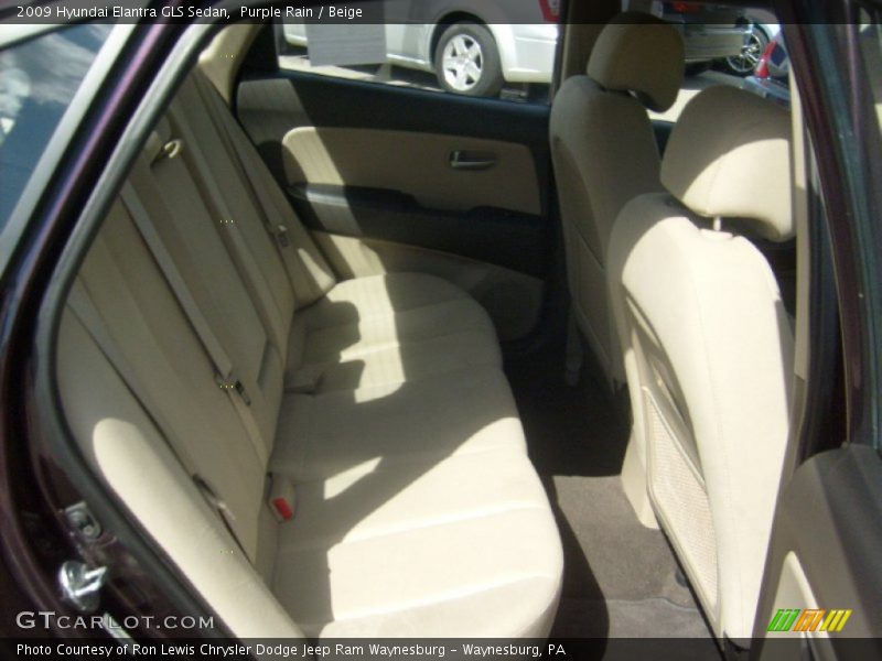 Purple Rain / Beige 2009 Hyundai Elantra GLS Sedan