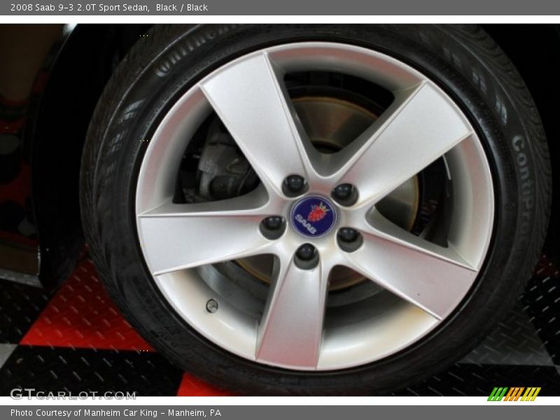 Black / Black 2008 Saab 9-3 2.0T Sport Sedan