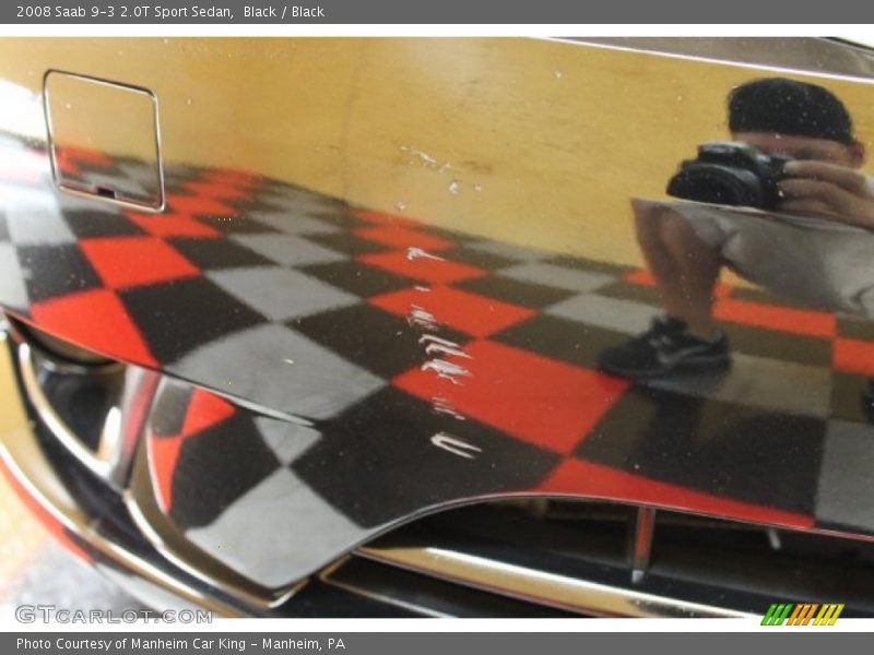 Black / Black 2008 Saab 9-3 2.0T Sport Sedan