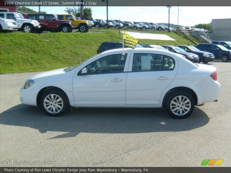 Summit White / Gray 2009 Chevrolet Cobalt LT Sedan