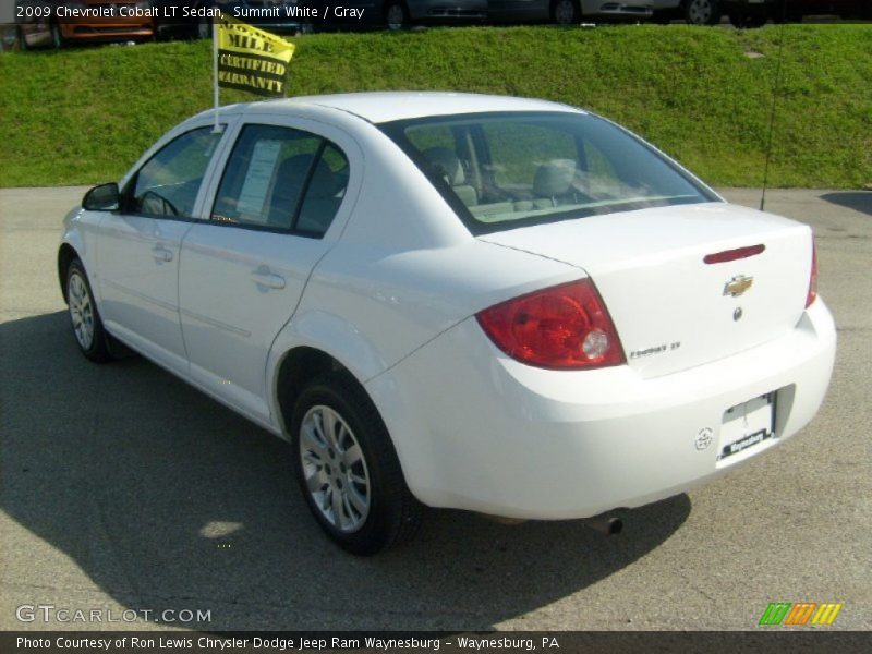 Summit White / Gray 2009 Chevrolet Cobalt LT Sedan