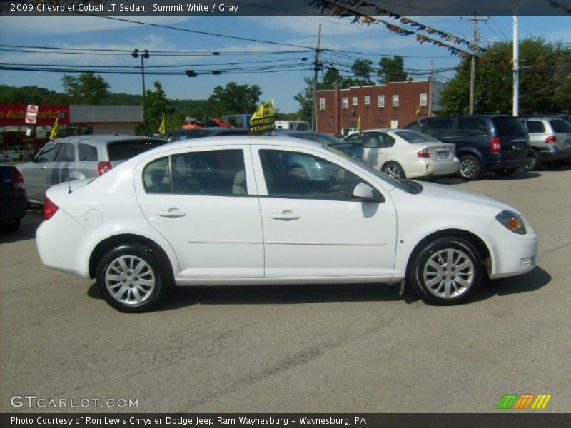 Summit White / Gray 2009 Chevrolet Cobalt LT Sedan