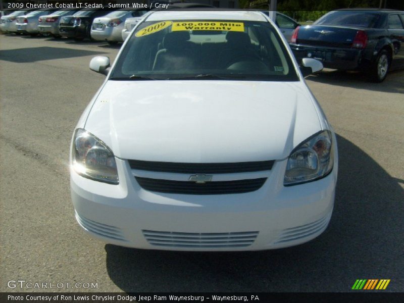 Summit White / Gray 2009 Chevrolet Cobalt LT Sedan