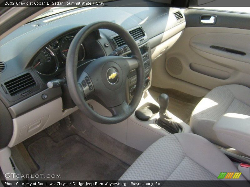 Summit White / Gray 2009 Chevrolet Cobalt LT Sedan