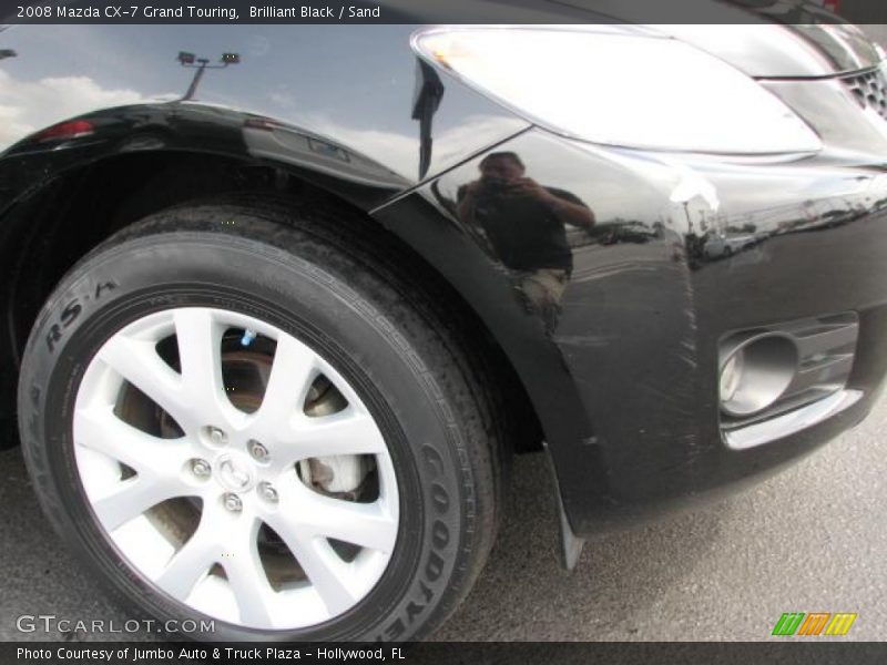 Brilliant Black / Sand 2008 Mazda CX-7 Grand Touring