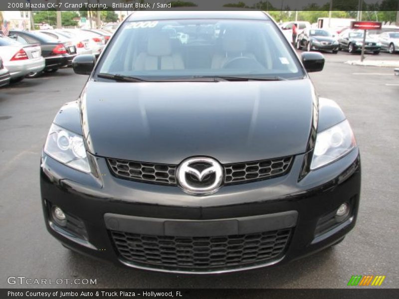 Brilliant Black / Sand 2008 Mazda CX-7 Grand Touring