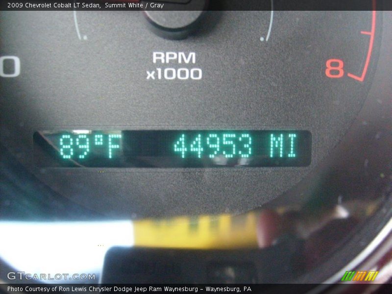 Summit White / Gray 2009 Chevrolet Cobalt LT Sedan