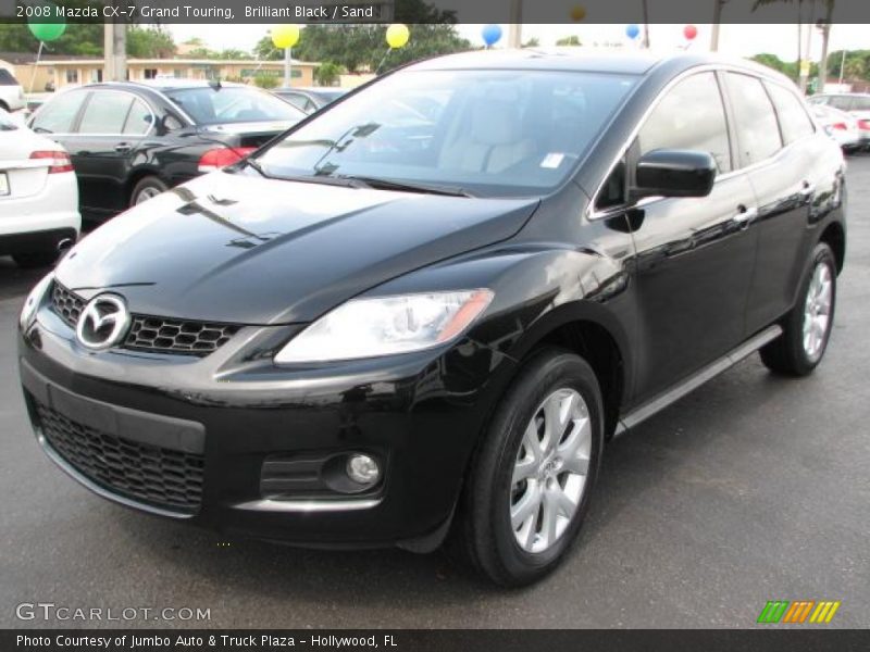 Brilliant Black / Sand 2008 Mazda CX-7 Grand Touring