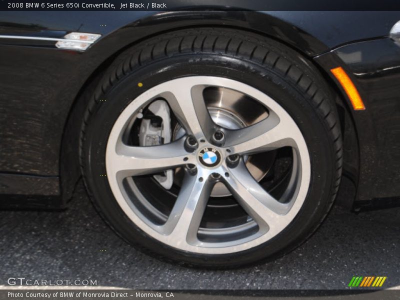 Jet Black / Black 2008 BMW 6 Series 650i Convertible
