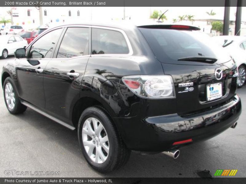 Brilliant Black / Sand 2008 Mazda CX-7 Grand Touring