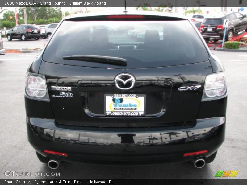 Brilliant Black / Sand 2008 Mazda CX-7 Grand Touring