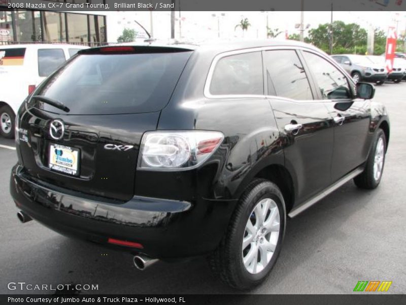 Brilliant Black / Sand 2008 Mazda CX-7 Grand Touring