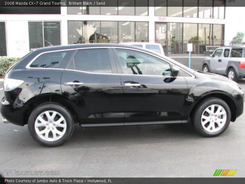 Brilliant Black / Sand 2008 Mazda CX-7 Grand Touring
