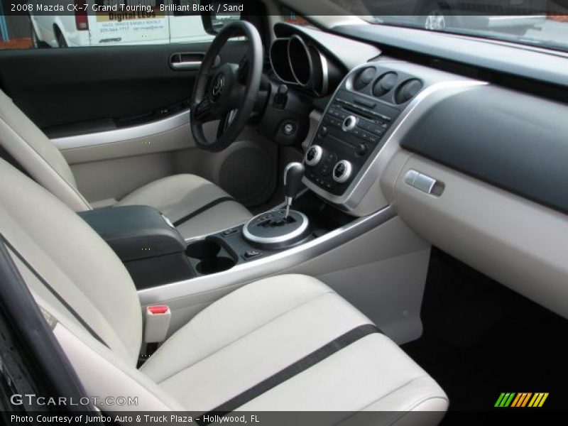 Brilliant Black / Sand 2008 Mazda CX-7 Grand Touring