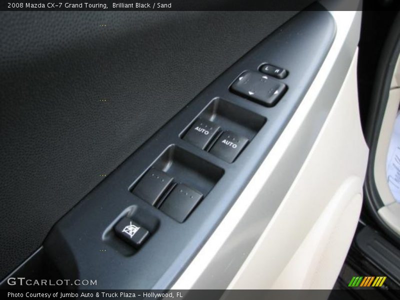 Brilliant Black / Sand 2008 Mazda CX-7 Grand Touring