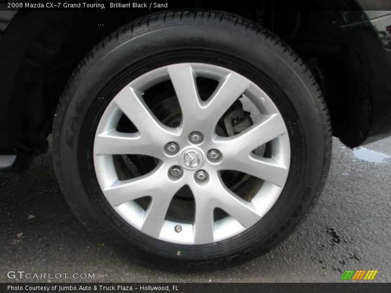 Brilliant Black / Sand 2008 Mazda CX-7 Grand Touring