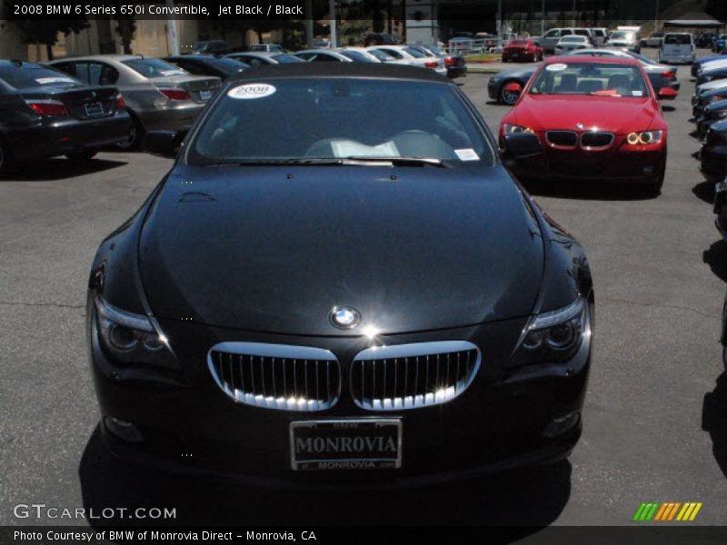 Jet Black / Black 2008 BMW 6 Series 650i Convertible