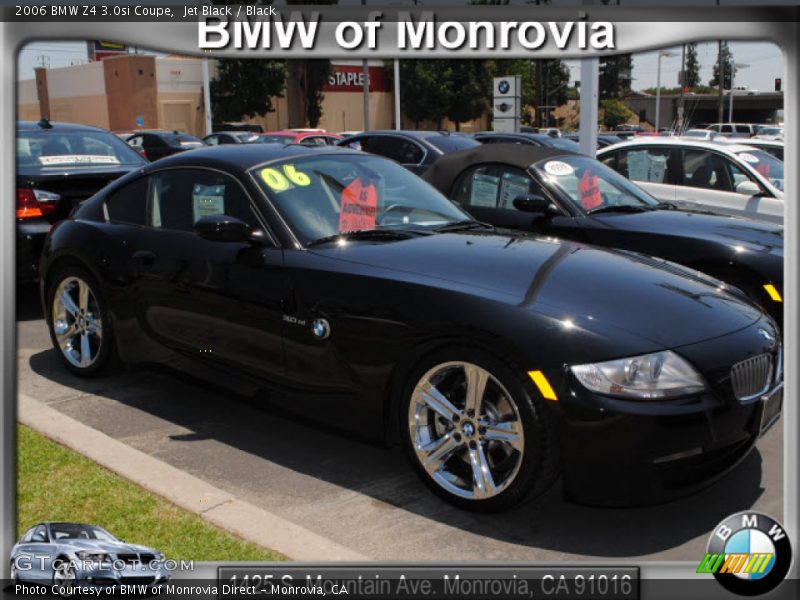 Jet Black / Black 2006 BMW Z4 3.0si Coupe