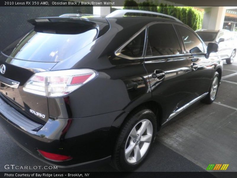 Obsidian Black / Black/Brown Walnut 2010 Lexus RX 350 AWD