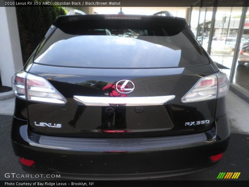 Obsidian Black / Black/Brown Walnut 2010 Lexus RX 350 AWD
