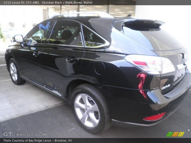 Obsidian Black / Black/Brown Walnut 2010 Lexus RX 350 AWD