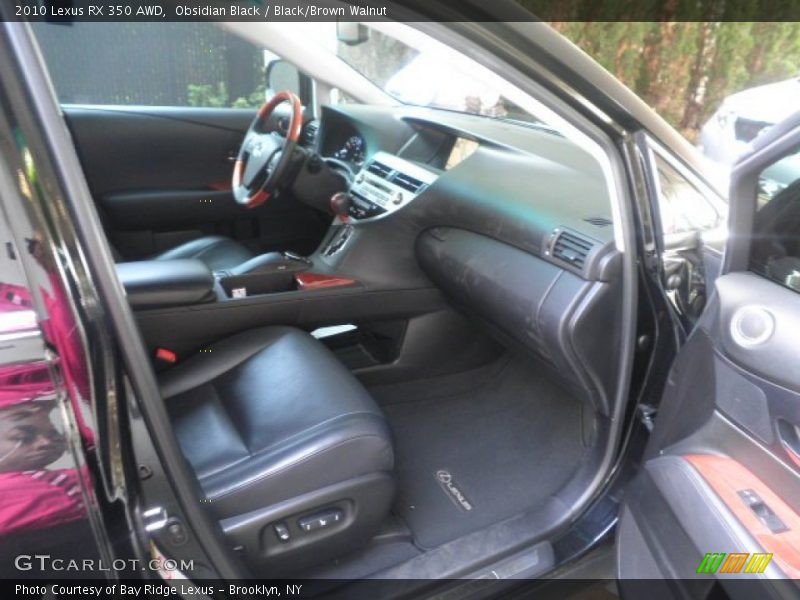 Obsidian Black / Black/Brown Walnut 2010 Lexus RX 350 AWD