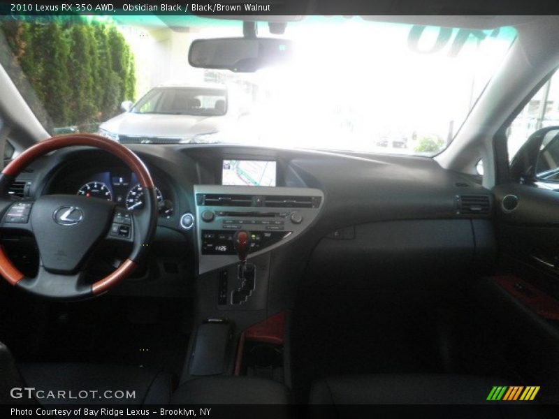 Obsidian Black / Black/Brown Walnut 2010 Lexus RX 350 AWD