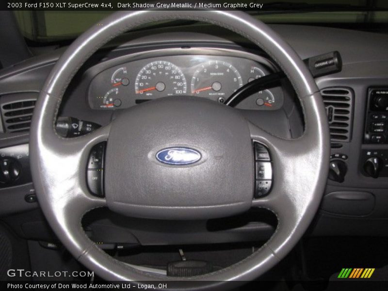 Dark Shadow Grey Metallic / Medium Graphite Grey 2003 Ford F150 XLT SuperCrew 4x4