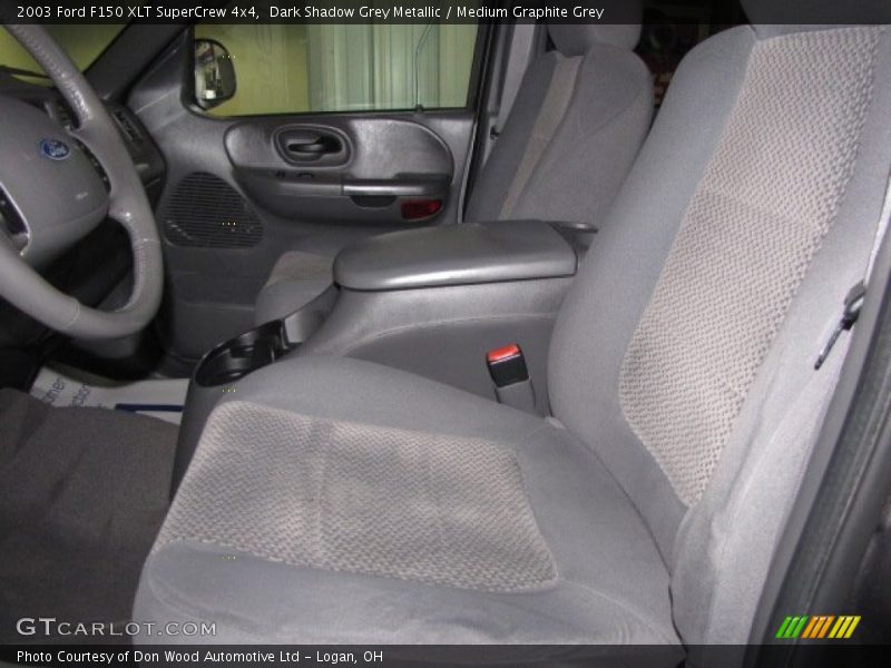 Dark Shadow Grey Metallic / Medium Graphite Grey 2003 Ford F150 XLT SuperCrew 4x4