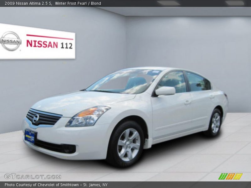 Winter Frost Pearl / Blond 2009 Nissan Altima 2.5 S