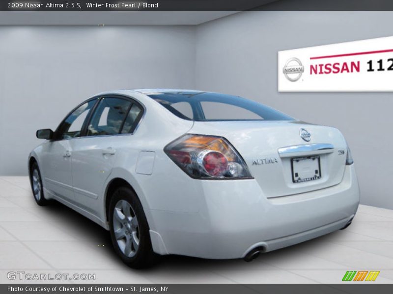 Winter Frost Pearl / Blond 2009 Nissan Altima 2.5 S