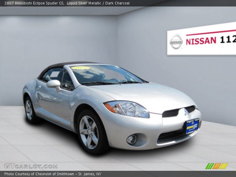 Liquid Silver Metallic / Dark Charcoal 2007 Mitsubishi Eclipse Spyder GS