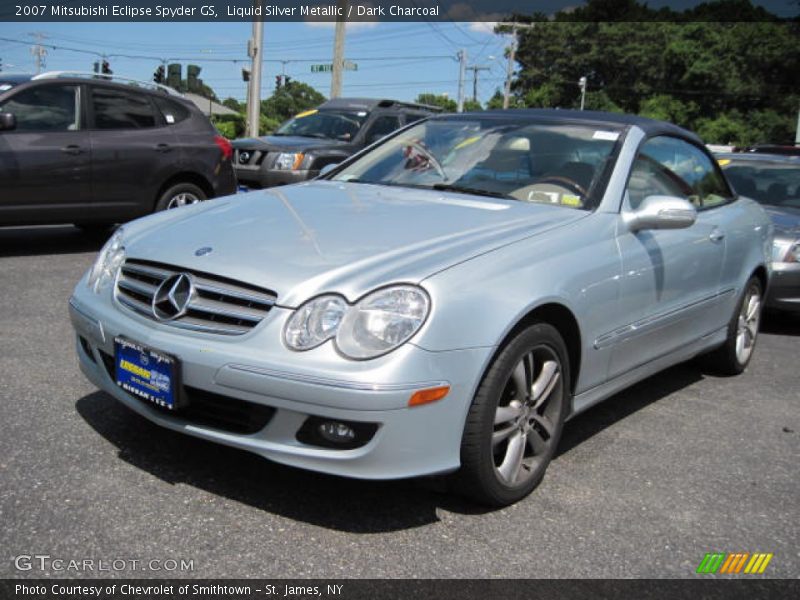 Liquid Silver Metallic / Dark Charcoal 2007 Mitsubishi Eclipse Spyder GS