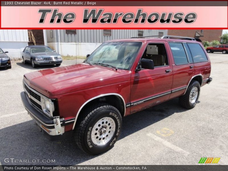 Burnt Red Metallic / Beige 1993 Chevrolet Blazer  4x4