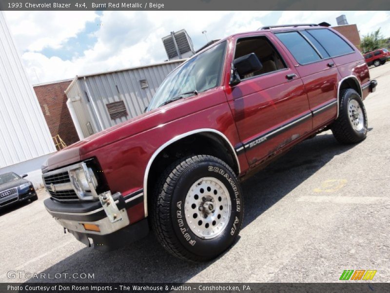 Burnt Red Metallic / Beige 1993 Chevrolet Blazer  4x4