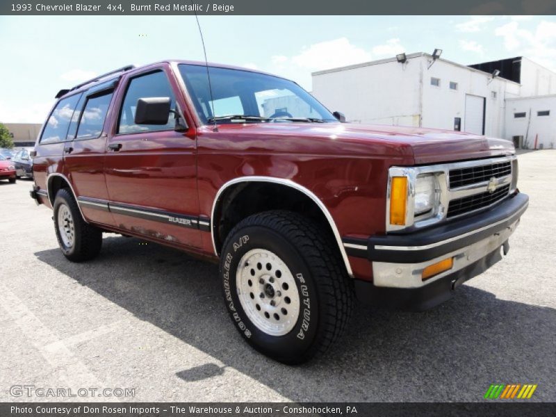 Burnt Red Metallic / Beige 1993 Chevrolet Blazer  4x4