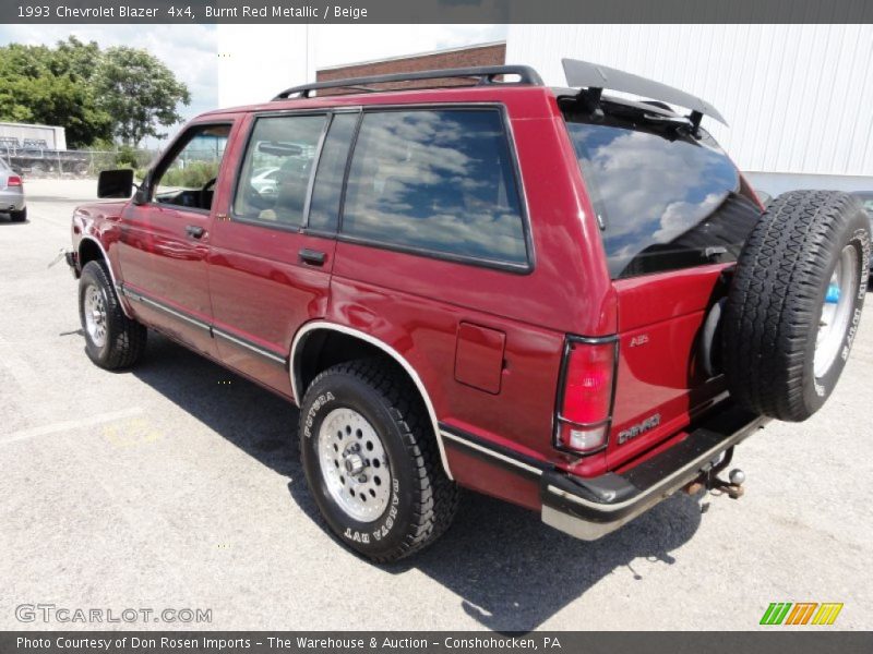 Burnt Red Metallic / Beige 1993 Chevrolet Blazer  4x4