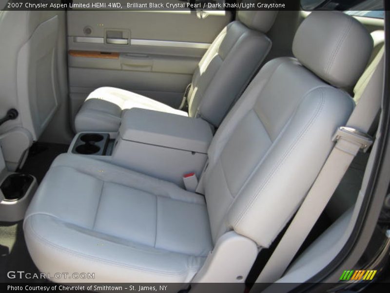 Brilliant Black Crystal Pearl / Dark Khaki/Light Graystone 2007 Chrysler Aspen Limited HEMI 4WD