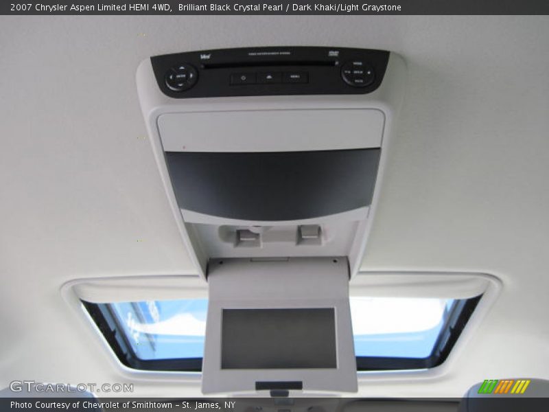 Brilliant Black Crystal Pearl / Dark Khaki/Light Graystone 2007 Chrysler Aspen Limited HEMI 4WD