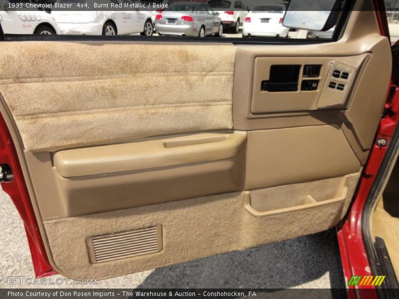 Burnt Red Metallic / Beige 1993 Chevrolet Blazer  4x4