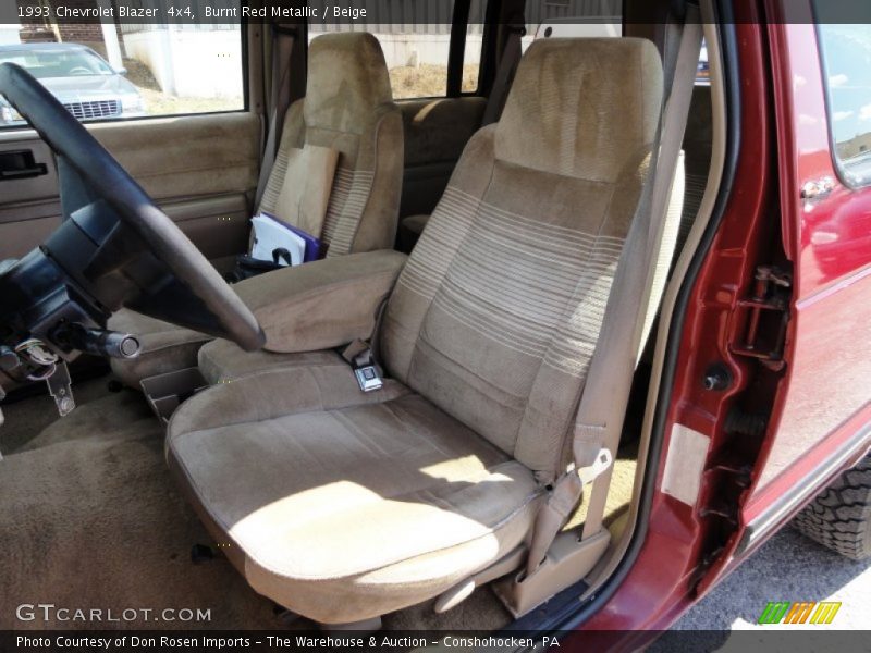 Burnt Red Metallic / Beige 1993 Chevrolet Blazer  4x4