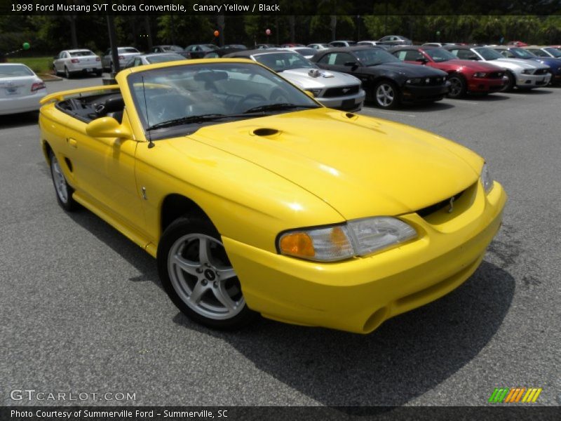 Front 3/4 View of 1998 Mustang SVT Cobra Convertible